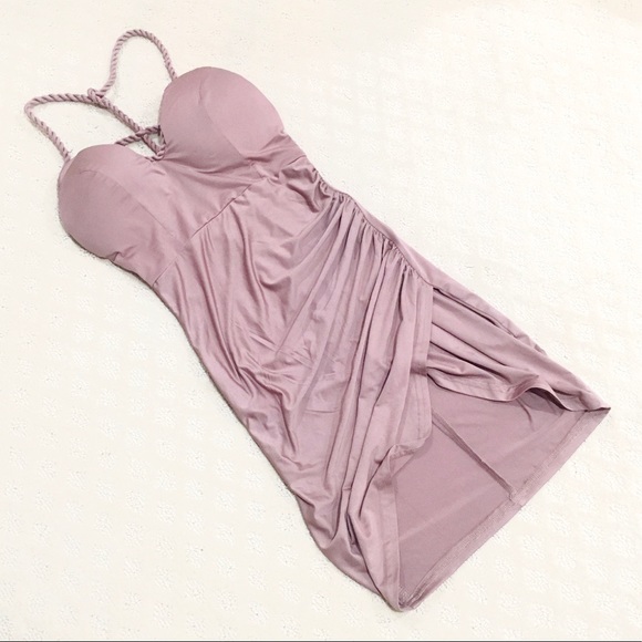 White fox boutique mini wrap dress - Picture 2 of 3